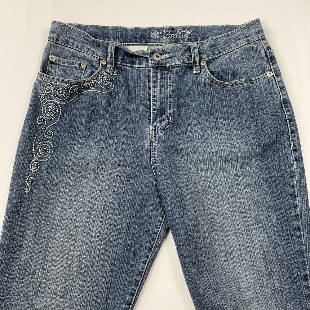 Zena Jeans  Y2K Women's Denim Boot Cut Ebriodery Pockets actual sizes 29x30 - Picture 7 of 11